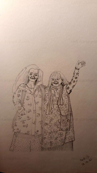 two elderly women